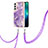 Silicone Candy Rubber Gel Fashionable Pattern Soft Case Cover Y21B for Samsung Galaxy S21 5G Purple