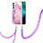 Silicone Candy Rubber Gel Fashionable Pattern Soft Case Cover Y21B for Samsung Galaxy S22 Plus 5G Clove Purple