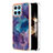 Silicone Candy Rubber Gel Fashionable Pattern Soft Case Cover YB1 for Huawei Honor X8b Purple