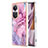 Silicone Candy Rubber Gel Fashionable Pattern Soft Case Cover YB1 for Oppo Reno10 Pro+ Plus 5G Pink