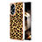 Silicone Candy Rubber Gel Fashionable Pattern Soft Case Cover YB2 for Oppo A18 Brown