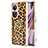 Silicone Candy Rubber Gel Fashionable Pattern Soft Case Cover YB2 for Oppo Reno10 5G Brown