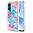 Silicone Candy Rubber Gel Fashionable Pattern Soft Case Cover YB3 for Huawei Honor 90 Lite 5G Blue