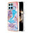 Silicone Candy Rubber Gel Fashionable Pattern Soft Case Cover YB3 for Huawei Honor X8b Blue