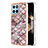 Silicone Candy Rubber Gel Fashionable Pattern Soft Case Cover YB3 for Huawei Honor X8b Brown