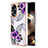 Silicone Candy Rubber Gel Fashionable Pattern Soft Case Cover YB3 for Oppo A18 Purple