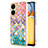 Silicone Candy Rubber Gel Fashionable Pattern Soft Case Cover YB3 for Xiaomi Poco C65 Colorful