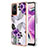 Silicone Candy Rubber Gel Fashionable Pattern Soft Case Cover YB3 for Xiaomi Redmi Note 12S Purple