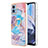 Silicone Candy Rubber Gel Fashionable Pattern Soft Case Cover YB4 for Motorola Moto E22 Blue