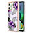 Silicone Candy Rubber Gel Fashionable Pattern Soft Case Cover YB4 for Motorola Moto G54 5G Purple