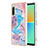 Silicone Candy Rubber Gel Fashionable Pattern Soft Case Cover YB4 for Sony Xperia 10 IV Blue