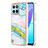 Silicone Candy Rubber Gel Fashionable Pattern Soft Case Cover YB5 for Huawei Honor X6a Colorful