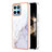 Silicone Candy Rubber Gel Fashionable Pattern Soft Case Cover YB5 for Huawei Honor X8b White