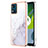 Silicone Candy Rubber Gel Fashionable Pattern Soft Case Cover YB5 for Motorola Moto E13 White