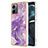 Silicone Candy Rubber Gel Fashionable Pattern Soft Case Cover YB5 for Motorola Moto G14 Purple