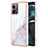 Silicone Candy Rubber Gel Fashionable Pattern Soft Case Cover YB5 for Motorola Moto G14 White