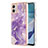 Silicone Candy Rubber Gel Fashionable Pattern Soft Case Cover YB5 for Motorola Moto G53 5G Purple