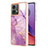 Silicone Candy Rubber Gel Fashionable Pattern Soft Case Cover YB5 for Motorola Moto G84 5G Clove Purple