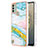 Silicone Candy Rubber Gel Fashionable Pattern Soft Case Cover YB5 for Nokia C31