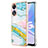 Silicone Candy Rubber Gel Fashionable Pattern Soft Case Cover YB5 for Oppo A58 5G Colorful