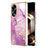 Silicone Candy Rubber Gel Fashionable Pattern Soft Case Cover YB5 for Oppo A78 4G Clove Purple