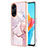 Silicone Candy Rubber Gel Fashionable Pattern Soft Case Cover YB5 for Oppo A98 5G Pink