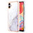 Silicone Candy Rubber Gel Fashionable Pattern Soft Case Cover YB5 for Samsung Galaxy A04 4G White