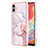Silicone Candy Rubber Gel Fashionable Pattern Soft Case Cover YB5 for Samsung Galaxy M04 Pink