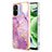 Silicone Candy Rubber Gel Fashionable Pattern Soft Case Cover YB5 for Xiaomi Poco C55 Clove Purple