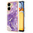 Silicone Candy Rubber Gel Fashionable Pattern Soft Case Cover YB5 for Xiaomi Poco C65 Purple