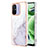 Silicone Candy Rubber Gel Fashionable Pattern Soft Case Cover YB5 for Xiaomi Redmi 11A 4G White
