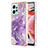 Silicone Candy Rubber Gel Fashionable Pattern Soft Case Cover YB5 for Xiaomi Redmi Note 12 4G Purple