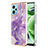 Silicone Candy Rubber Gel Fashionable Pattern Soft Case Cover YB5 for Xiaomi Redmi Note 12 5G Purple