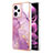 Silicone Candy Rubber Gel Fashionable Pattern Soft Case Cover YB5 for Xiaomi Redmi Note 12 Pro 5G Clove Purple