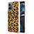 Silicone Candy Rubber Gel Fashionable Pattern Soft Case Cover YB6 for Motorola Moto G14 Brown