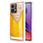 Silicone Candy Rubber Gel Fashionable Pattern Soft Case Cover YB6 for Motorola Moto G84 5G Yellow