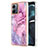 Silicone Candy Rubber Gel Fashionable Pattern Soft Case Cover YB7 for Motorola Moto G14 Clove Purple