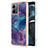 Silicone Candy Rubber Gel Fashionable Pattern Soft Case Cover YB7 for Motorola Moto G14 Purple