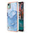 Silicone Candy Rubber Gel Fashionable Pattern Soft Case Cover YB7 for Nokia C12 Plus Blue