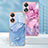 Silicone Candy Rubber Gel Fashionable Pattern Soft Case Cover YB7 for Oppo A58 5G