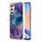 Silicone Candy Rubber Gel Fashionable Pattern Soft Case Cover YB7 for Samsung Galaxy A24 4G Purple