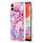 Silicone Candy Rubber Gel Fashionable Pattern Soft Case Cover YB7 for Samsung Galaxy M04 Clove Purple