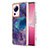 Silicone Candy Rubber Gel Fashionable Pattern Soft Case Cover YB7 for Xiaomi Civi 2 5G Purple