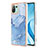 Silicone Candy Rubber Gel Fashionable Pattern Soft Case Cover YB7 for Xiaomi Mi 11 Lite 5G Blue