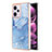 Silicone Candy Rubber Gel Fashionable Pattern Soft Case Cover YB7 for Xiaomi Redmi Note 12 Pro 5G Blue