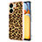 Silicone Candy Rubber Gel Fashionable Pattern Soft Case Cover YB8 for Xiaomi Poco C65 Brown