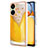 Silicone Candy Rubber Gel Fashionable Pattern Soft Case Cover YB8 for Xiaomi Redmi 13C Yellow