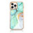 Silicone Candy Rubber Gel Fashionable Pattern Soft Case Cover YJ1 for Apple iPhone 13 Pro Max Green