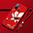 Silicone Candy Rubber Gel Flowers Soft Case Cover A01 for Oppo A53 Red Wine