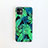 Silicone Candy Rubber Gel Flowers Soft Case Cover for Apple iPhone 11 Green